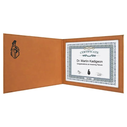 Leatherette Certificate Holder