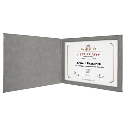 Leatherette Certificate Holder