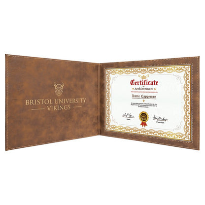 Leatherette Certificate Holder