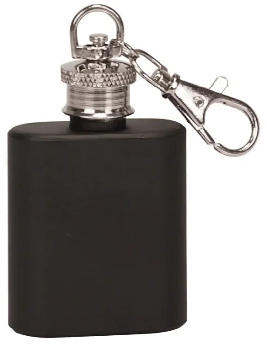 1 oz. Stainless Steel Flask Keychain