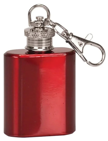 1 oz. Stainless Steel Flask Keychain