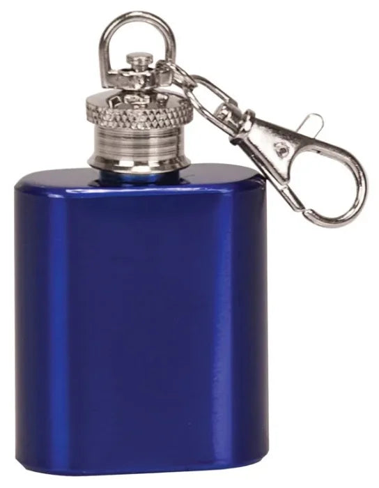 1 oz. Stainless Steel Flask Keychain