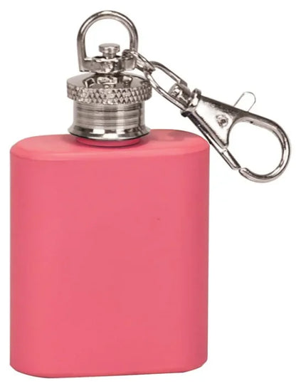 1 oz. Stainless Steel Flask Keychain