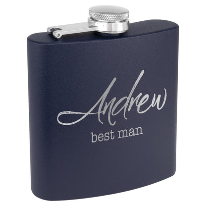 6 oz. Powder Coated Flask