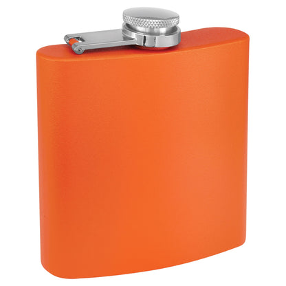 6 oz. Powder Coated Flask