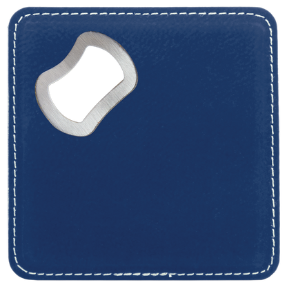 Leatherette Coaster with Opener