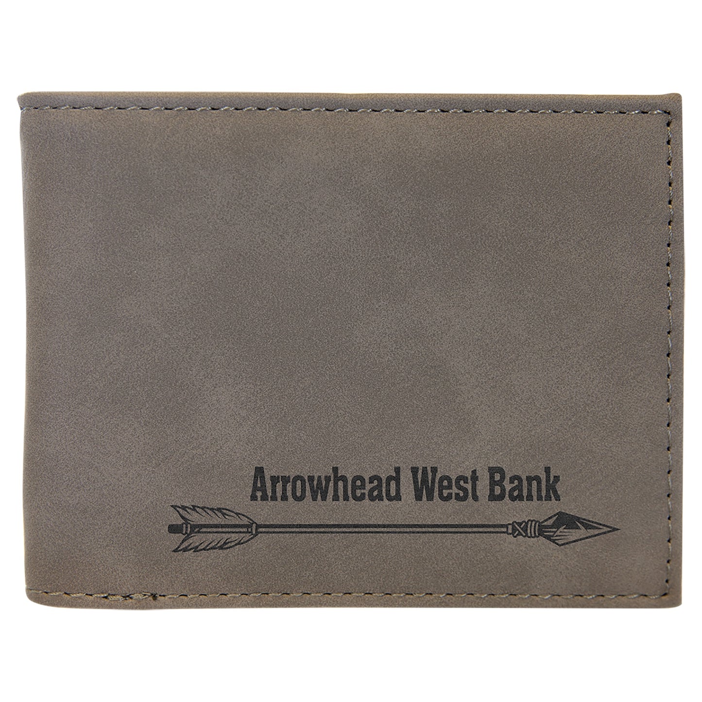 Leatherette Bifold Wallet with Flip ID