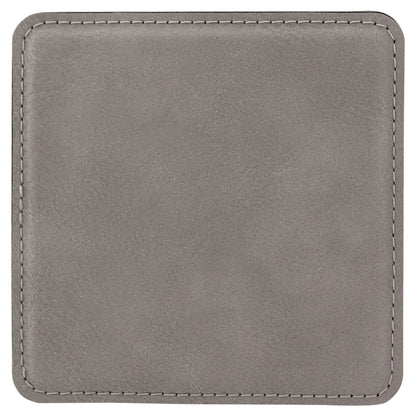 4" x 4" Square Leatherette Coaster