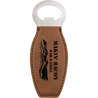 Leatherette Bottle Opener with Magnet