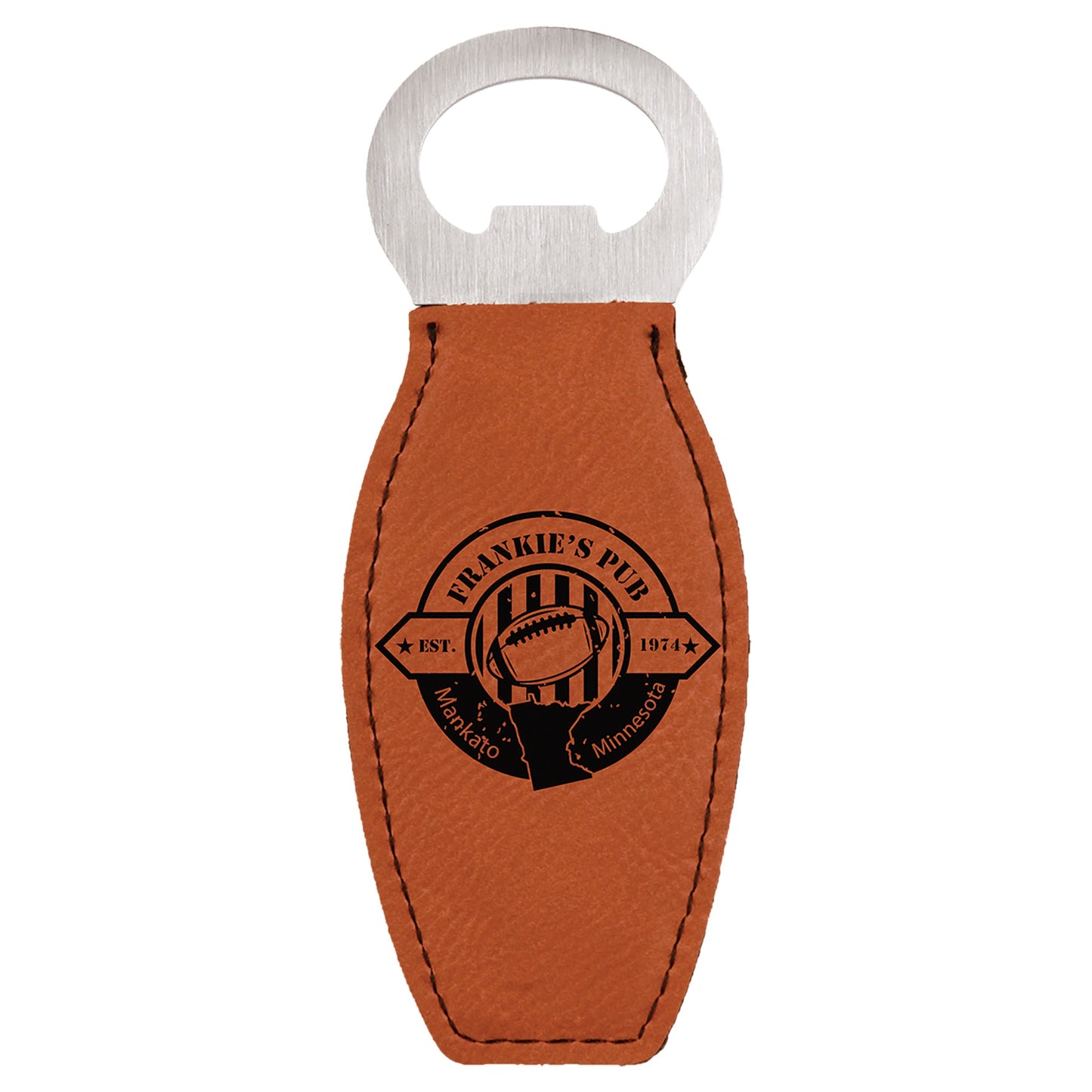 Leatherette Bottle Opener with Magnet