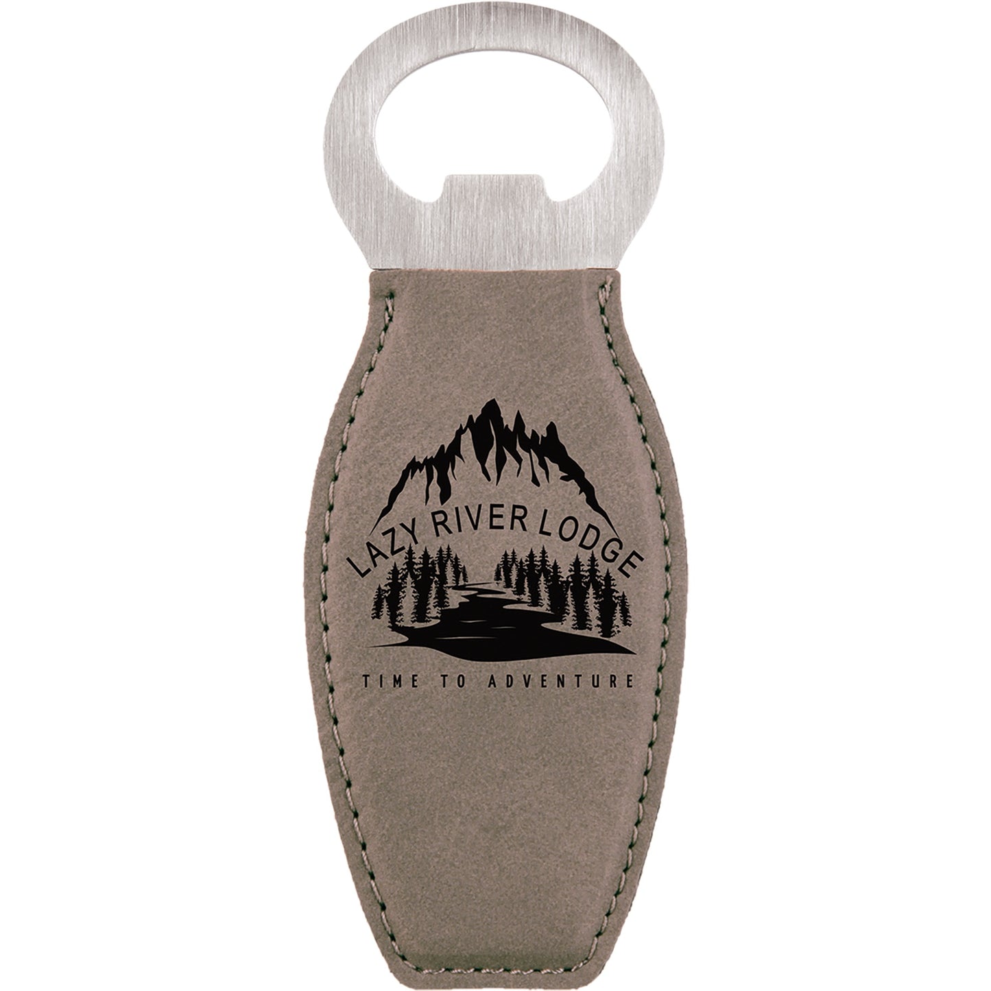 Leatherette Bottle Opener with Magnet