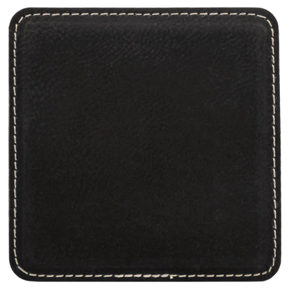 4" x 4" Square Leatherette Coaster