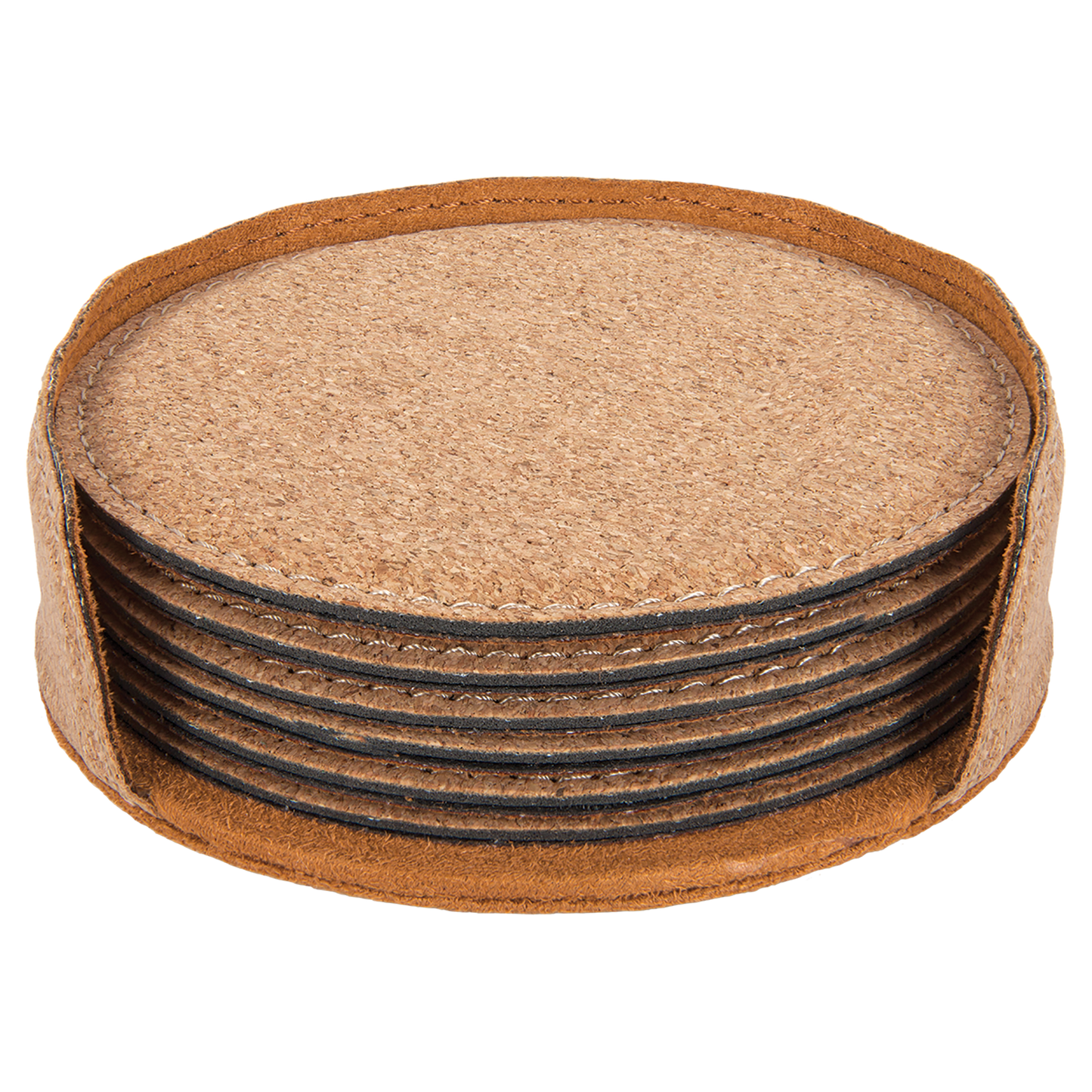 Round Cork Coaster Set