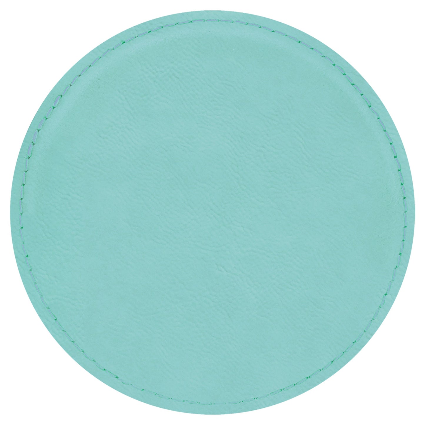 4" Round Leatherette Coaster