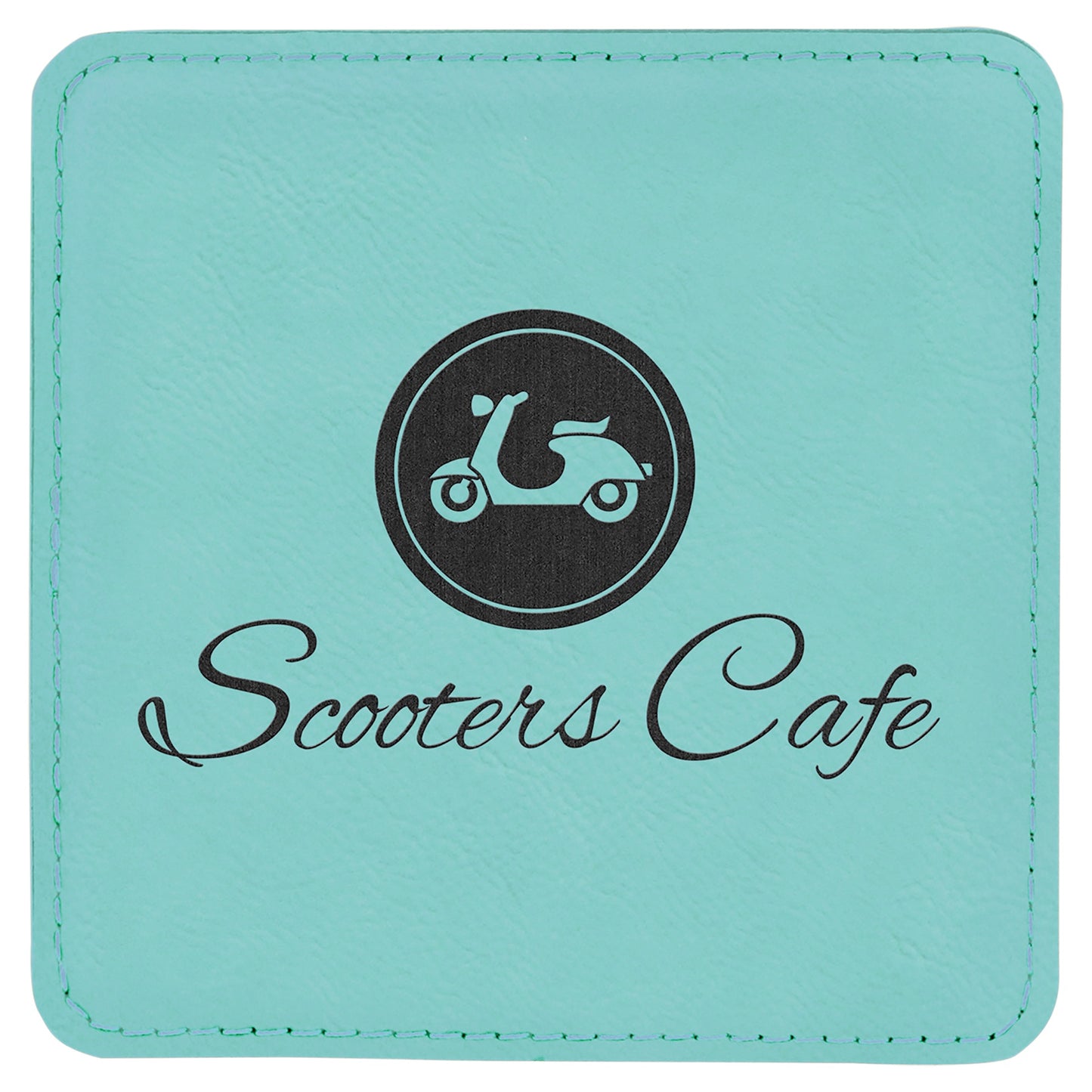 4" x 4" Square Leatherette Coaster