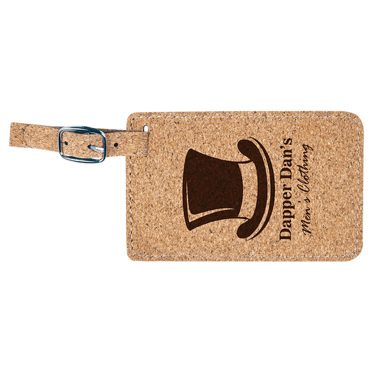 Cork Luggage Tag