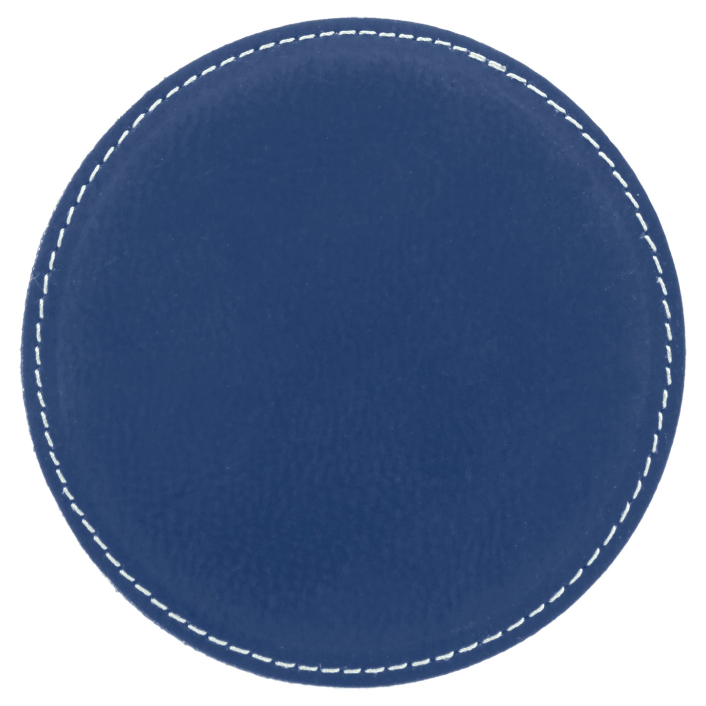 4" Round Leatherette Coaster