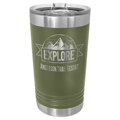 16 oz. Polar Camel Pint with Slider Lid