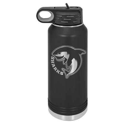 32 oz. Polar Camel Black Water Bottle