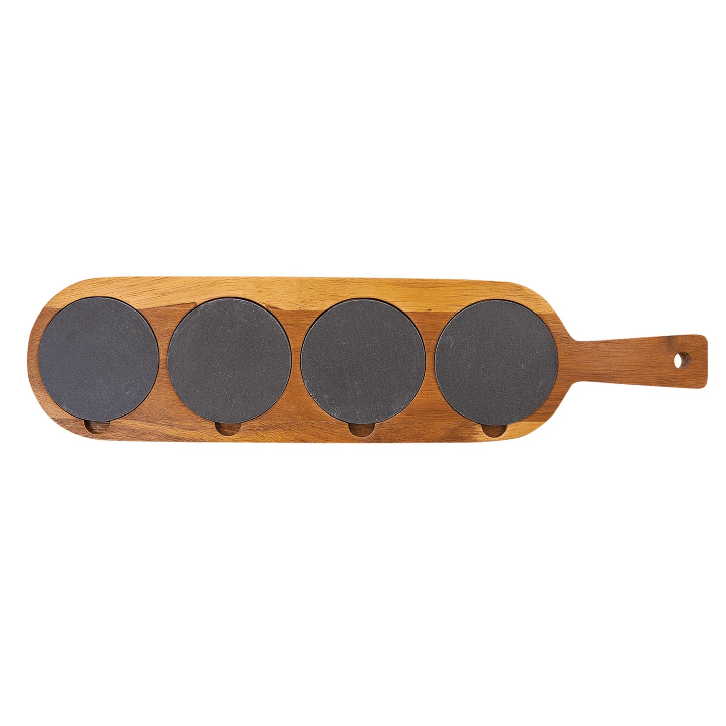 Acacia Wood/Slate Serving Board